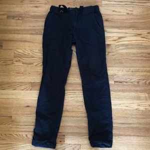 Uniqlo navy adjustable jogger khaki pants